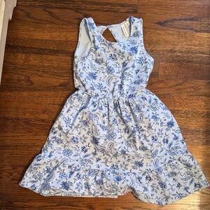 Janie and Jack White and Blue Floral Dress